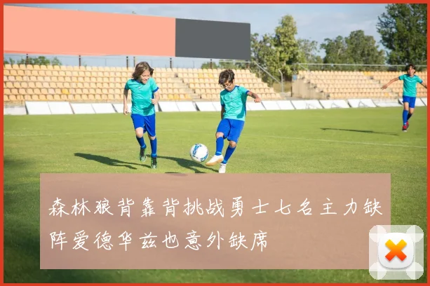 森林狼背靠背挑战勇士七名主力缺阵爱德华兹也意外缺席